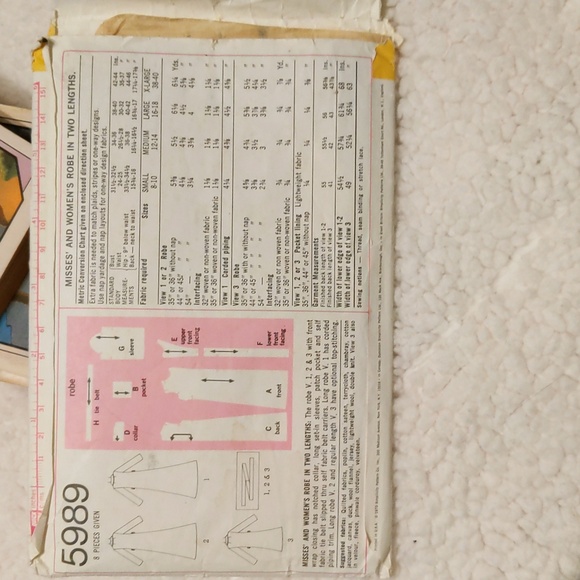1973 Simplicity Robe pattern. - Picture 2 of 6